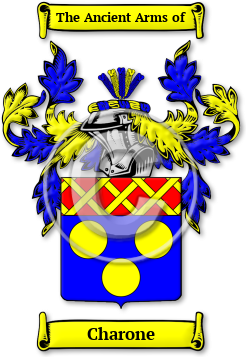 Charone Family Crest Download (jpg) Legacy Series - 150 DPI
