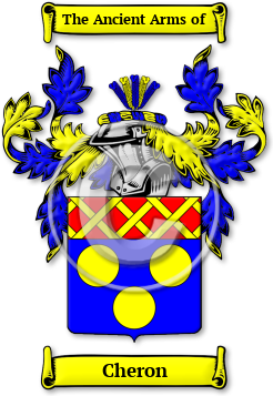 Cheron Family Crest Download (jpg) Legacy Series - 150 DPI