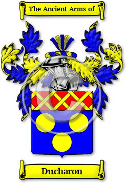 Ducharon Family Crest Download (jpg) Legacy Series - 150 DPI