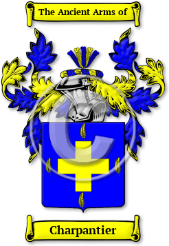 Charpantier Family Crest Download (jpg) Legacy Series - 150 DPI