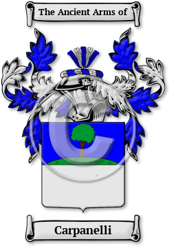 Carpanelli Family Crest Download (jpg) Legacy Series - 150 DPI