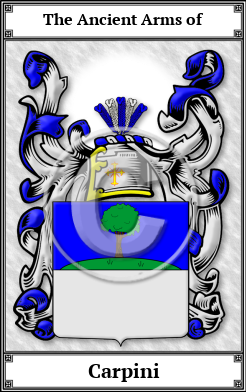 Carpini Family Crest Download (JPG)  Book Plated - 150 DPI