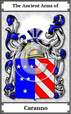 Caranno Family Crest Download (JPG)  Book Plated - 150 DPI