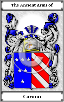 Carano Family Crest Download (JPG)  Book Plated - 150 DPI