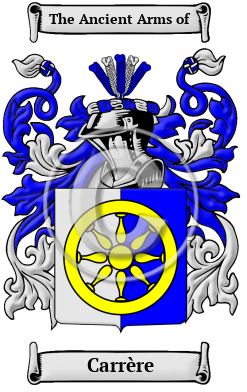 Carrère Family Crest/Coat of Arms