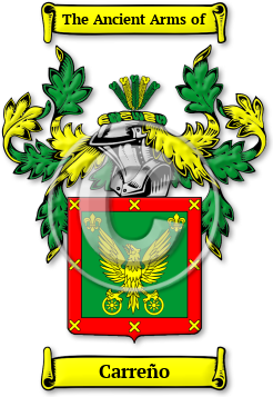 Carreño Family Crest Download (jpg) Legacy Series - 150 DPI