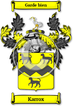 Karrox Family Crest Download (jpg) Legacy Series - 150 DPI