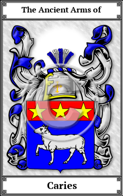 Caries Family Crest Download (JPG) Book Plated - 600 DPI