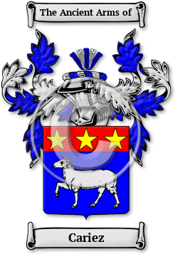 Cariez Family Crest Download (jpg) Legacy Series - 150 DPI