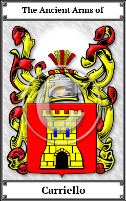 Carriello Family Crest Download (JPG)  Book Plated - 150 DPI