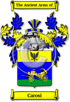 Carosi Family Crest Download (jpg) Legacy Series - 150 DPI
