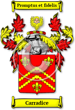 Carradice Family Crest Download (JPG) Legacy Series - 600 DPI