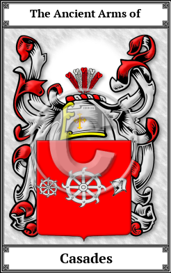 Casades Family Crest Download (JPG) Book Plated - 600 DPI