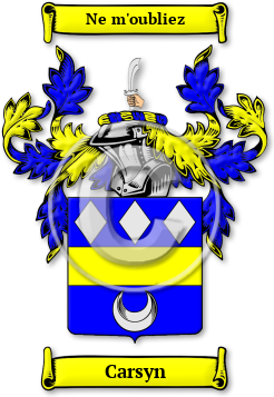 Carsyn Family Crest Download (jpg) Legacy Series - 150 DPI