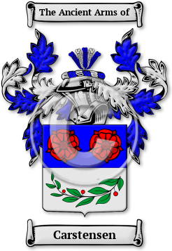Carstensen Family Crest Download (jpg) Legacy Series - 150 DPI