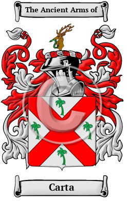 Carta Family Crest/Coat of Arms