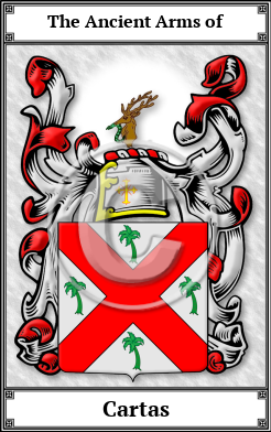 Cartas Family Crest Download (JPG)  Book Plated - 150 DPI