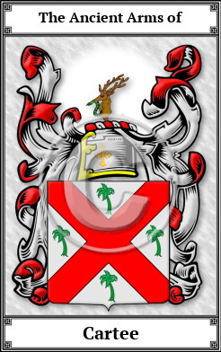 Cartee Family Crest Download (JPG) Book Plated - 600 DPI