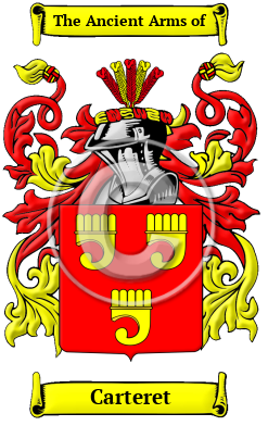 Carteret Family Crest Download (JPG) Heritage Series - 600 DPI