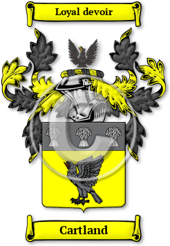 Cartland Family Crest Download (jpg) Legacy Series - 150 DPI