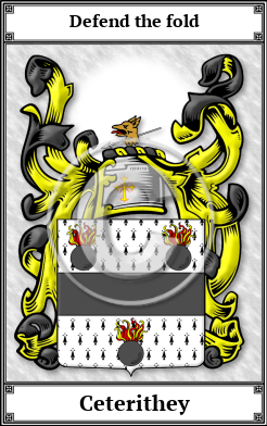 Ceterithey Family Crest Download (JPG) Book Plated - 600 DPI