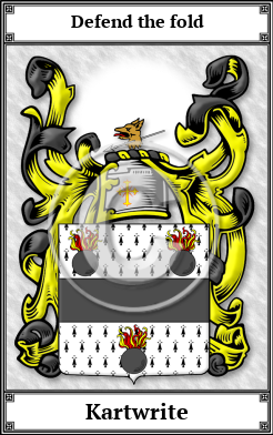 Kartwrite Family Crest Download (JPG)  Book Plated - 150 DPI