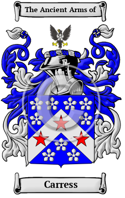 Carress Family Crest/Coat of Arms
