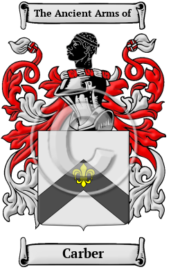 Carber Family Crest/Coat of Arms
