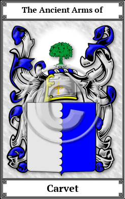 Carvet Family Crest Download (JPG)  Book Plated - 150 DPI