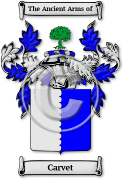 Carvet Family Crest Download (jpg) Legacy Series - 150 DPI