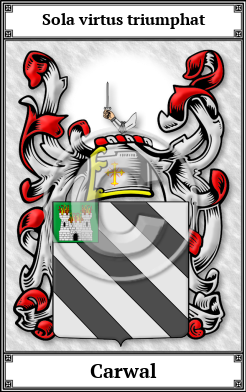 Carwal Family Crest Download (JPG)  Book Plated - 150 DPI