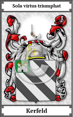 Kerfeld Family Crest Download (JPG)  Book Plated - 150 DPI