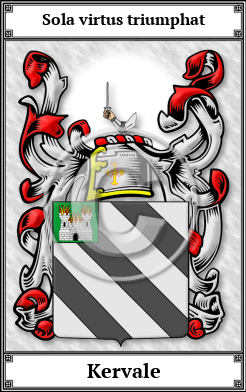 Kervale Family Crest Download (JPG)  Book Plated - 150 DPI