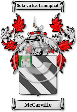 McCarville Family Crest Download (jpg) Legacy Series - 150 DPI