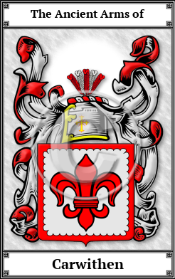Carwithen Family Crest Download (JPG)  Book Plated - 150 DPI