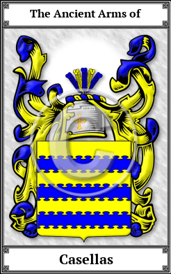 Casellas Family Crest Download (JPG) Book Plated - 600 DPI
