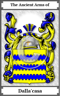 Dalla'casa Family Crest Download (JPG) Book Plated - 600 DPI