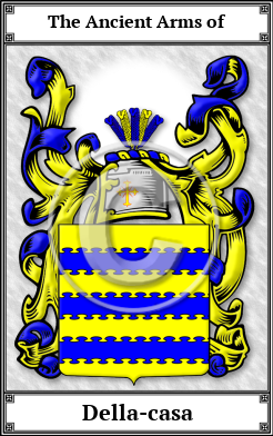 Della-casa Family Crest Download (JPG)  Book Plated - 150 DPI