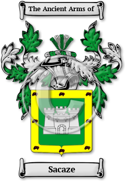 Sacaze Family Crest Download (jpg) Legacy Series - 150 DPI
