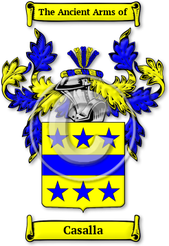 Casalla Family Crest Download (jpg) Legacy Series - 150 DPI