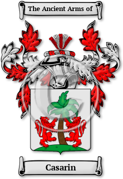 Casarin Family Crest Download (jpg) Legacy Series - 150 DPI
