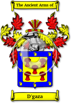 D'gaza Family Crest Download (jpg) Legacy Series - 150 DPI