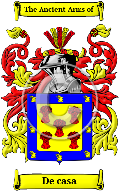 De casa Family Crest/Coat of Arms