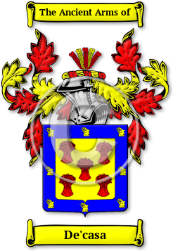 De'casa Family Crest Download (JPG) Legacy Series - 600 DPI
