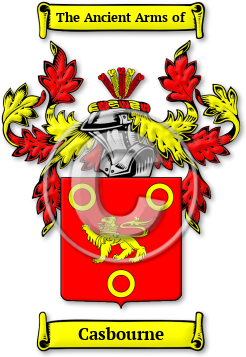 Casbourne Family Crest Download (jpg) Legacy Series - 150 DPI