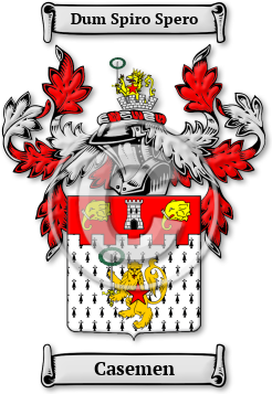 Casemen Family Crest Download (jpg) Legacy Series - 150 DPI