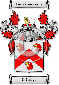 O'Casys Family Crest Download (jpg) Legacy Series - 150 DPI