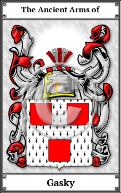 Gasky Family Crest Download (JPG) Book Plated - 600 DPI