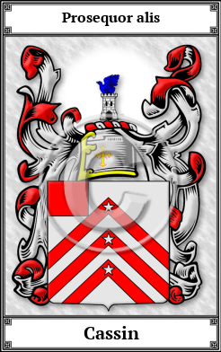 Cassin Family Crest Download (JPG)  Book Plated - 150 DPI