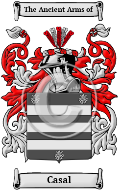 Casal Family Crest/Coat of Arms